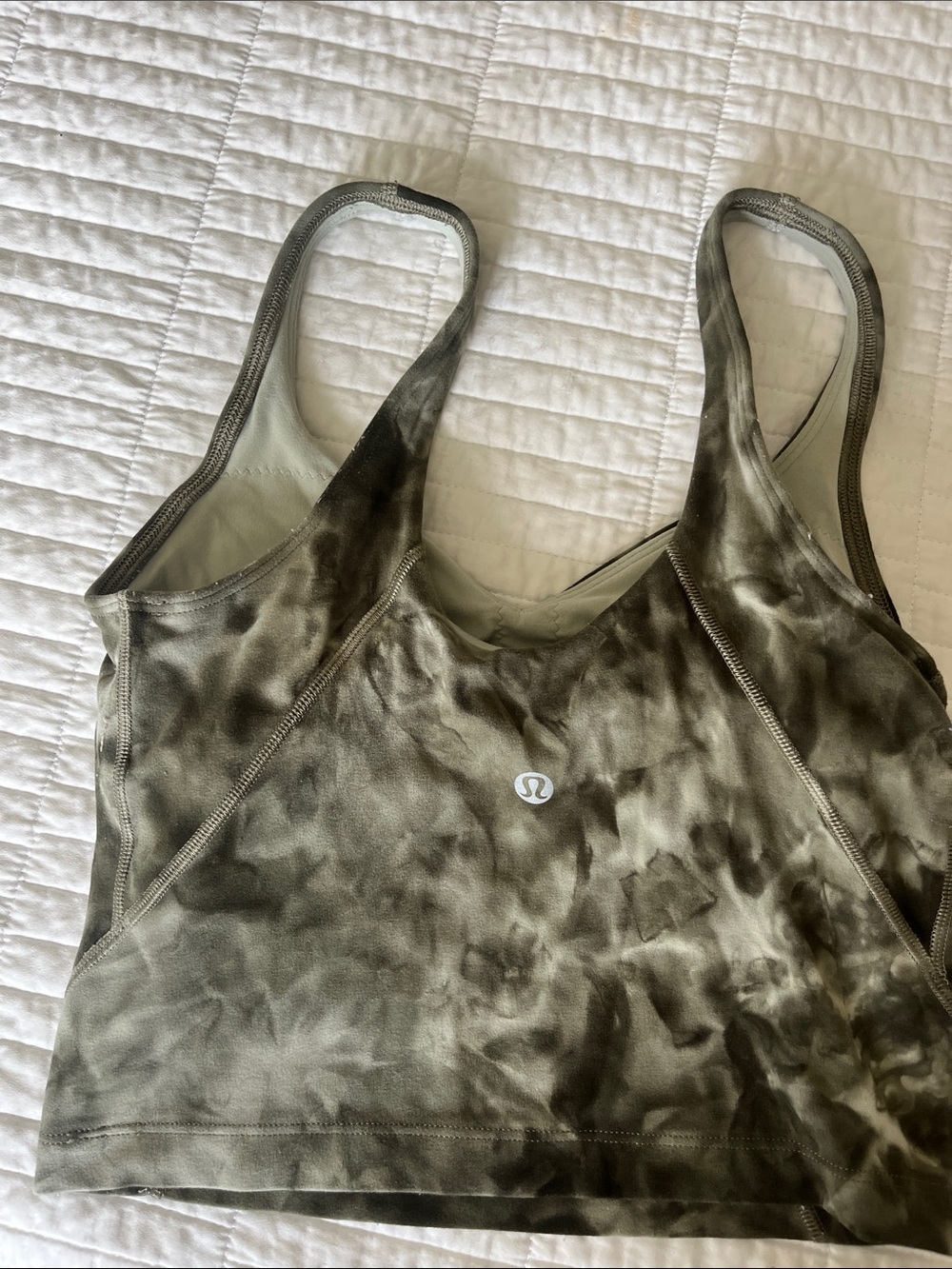 lululemon athletica Olive Tie-Dye Cropped align Tank